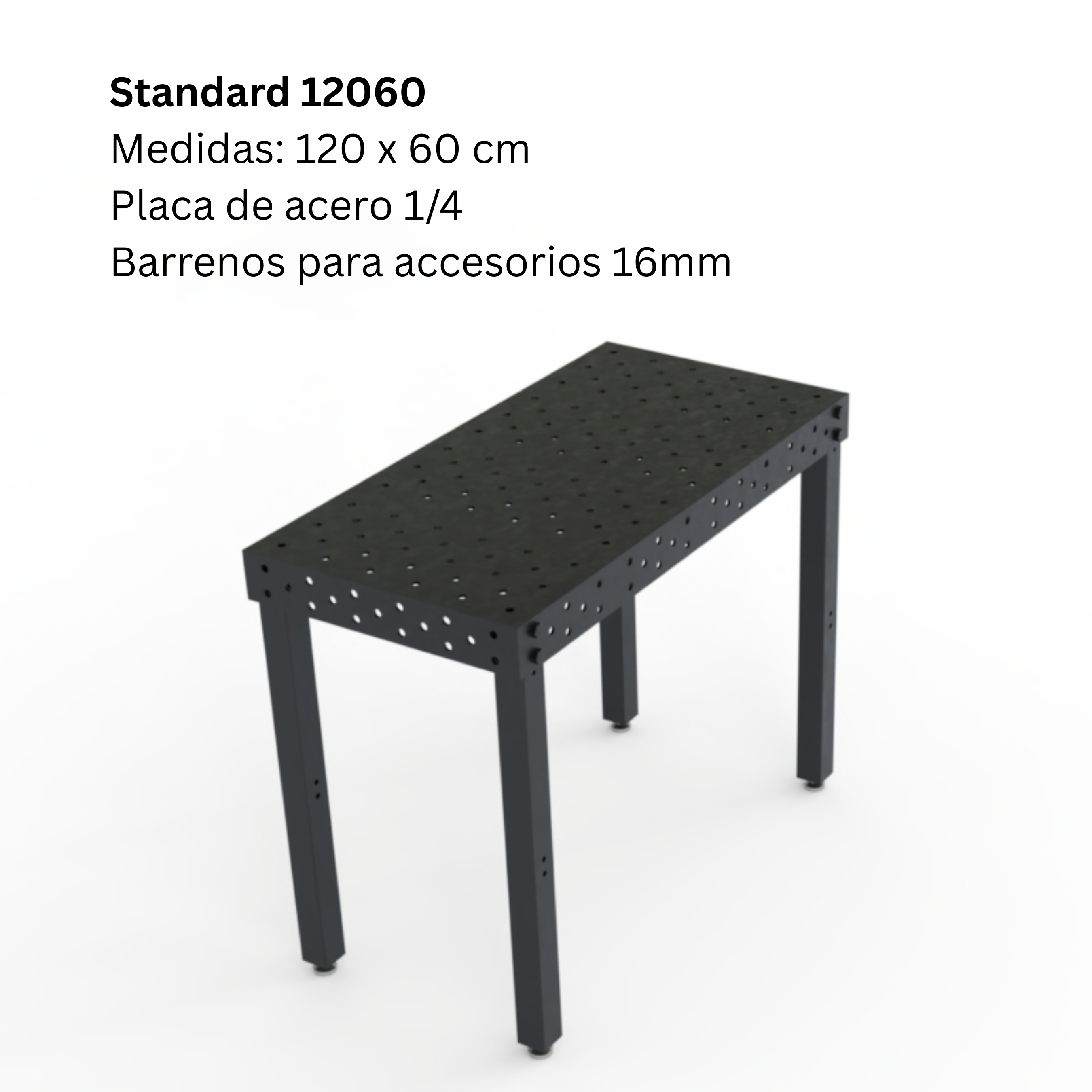 Mesa para soldar: 120cm x 60cm