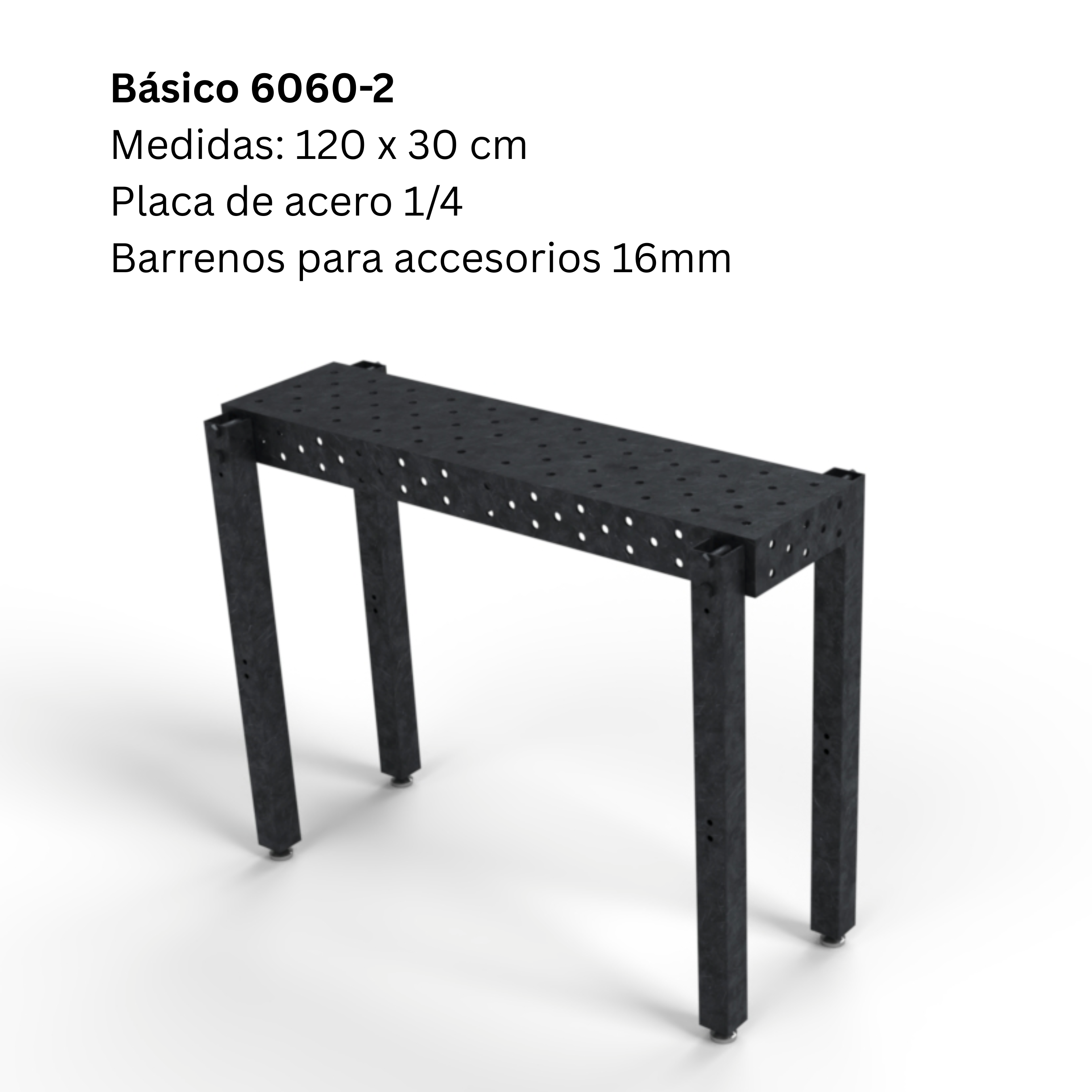 Mesa para soldar: 60cm x 60cm