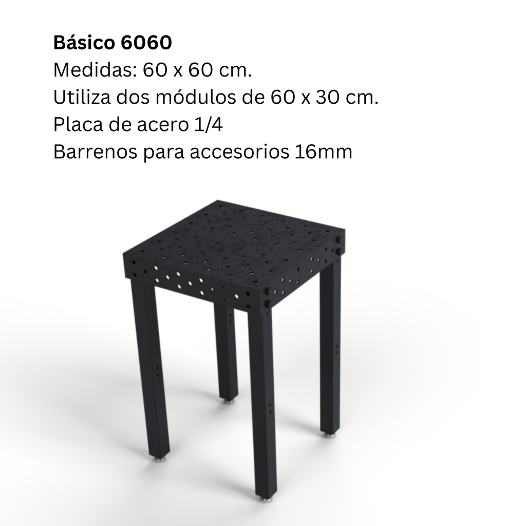 Mesa para soldar: 60cm x 60cm